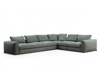 Living room Sofa 4 Seater Modern Couch Upholstery Seater Sofa green Wood